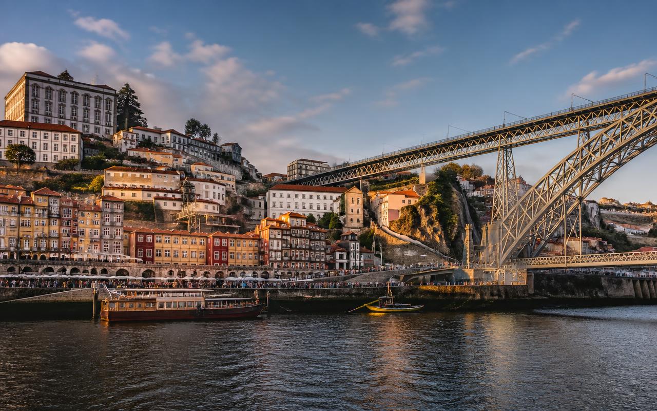Porto city and riverfront